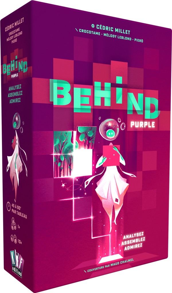 Behind purple