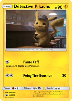 Détective Pikachu (SM 190) - PCA 9 - Français