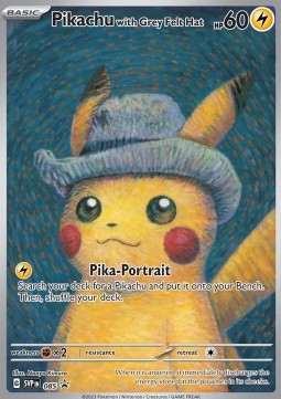 Pikachu with Grey Felt Hat (SVP 085) - Beckett 9 - English